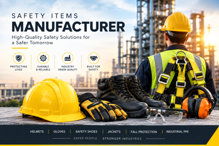 Safety items manufacturer in India offering industrial safety products